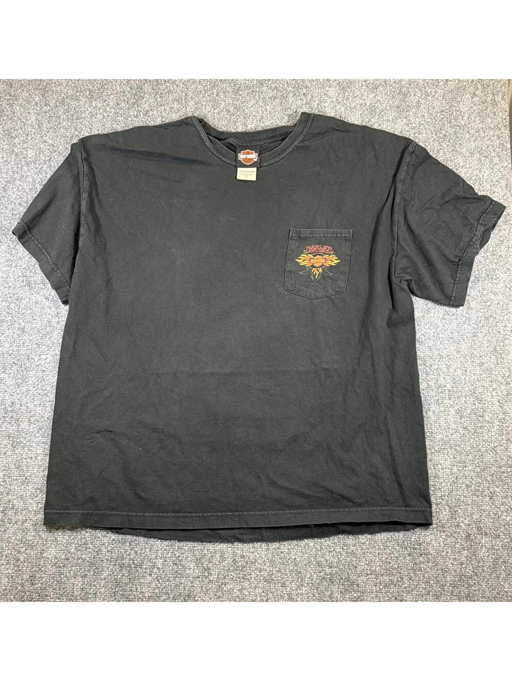 Vintage 2004 Harley Davidson Pocket Tee Made in USA